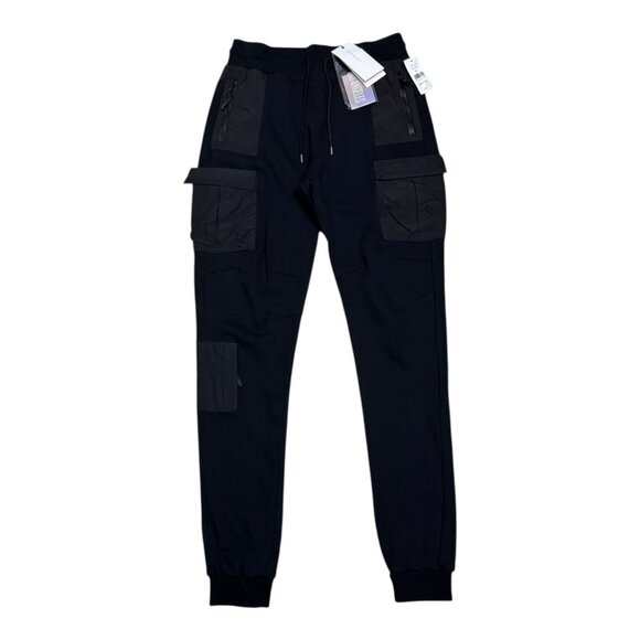 JOHN ELLIOTT SS19 Black Cargo Sweats Luxury Designer Jogger Pants Womens 2 - NWT - Picture 1 of 9
